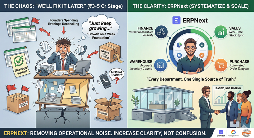 ERPNext vs Tally (2026 Comparison Guide for Businesses) - Cover Image